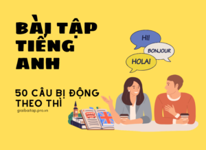 Bài tập tiêng anh câu bị động