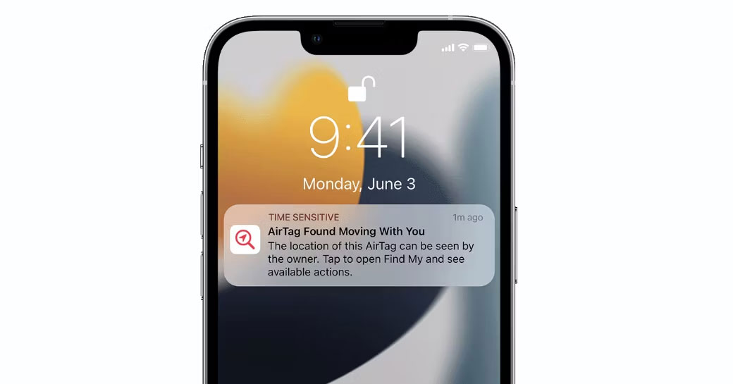 Cảnh báo AirTag di chuyển theo bạn xuất hiện trên iPhone