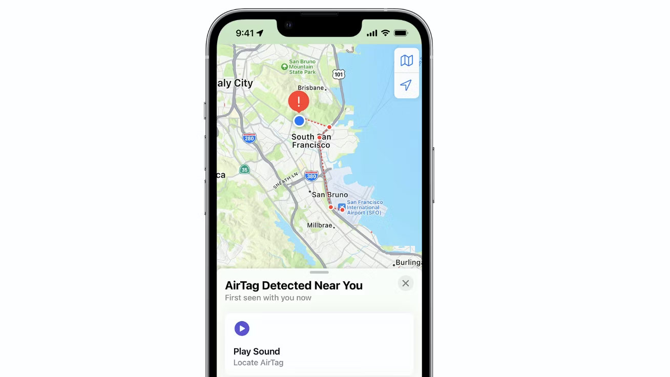 Đã phát hiện thấy AirTag ở gần bạn trong ứng dụng Find My