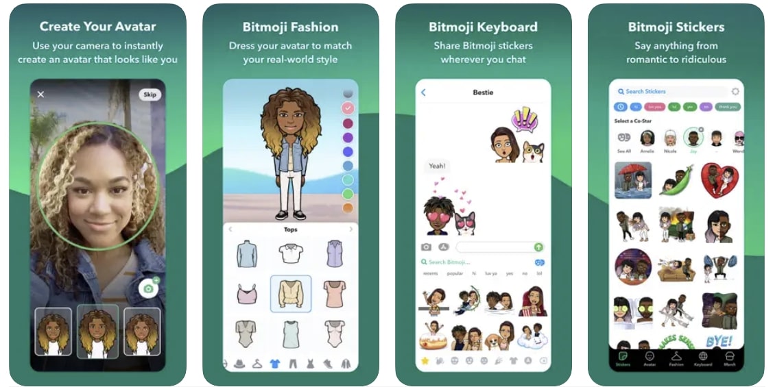 Ứng dụng tạo phim hoạt hình Bitmoji