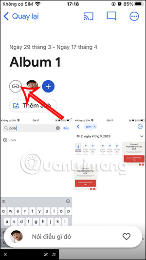 Tùy chỉnh album chia sẻ Google Photos