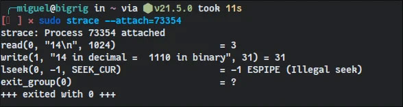 Công cụ debugger strace