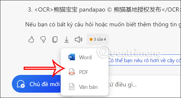 Tải mô tả ảnh trên Copilot