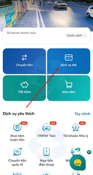 Dịch vụ thẻ BIDV SmartBanking