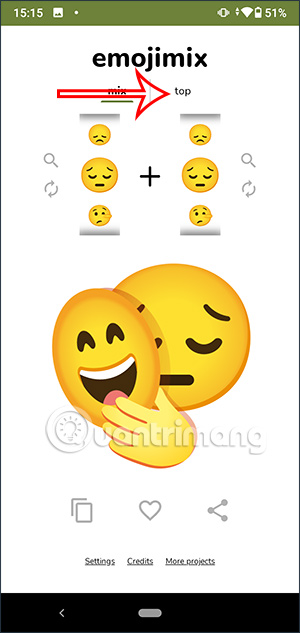 Xem danh sách emoji