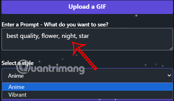 Nội dung ảnh GIF lên GifShift