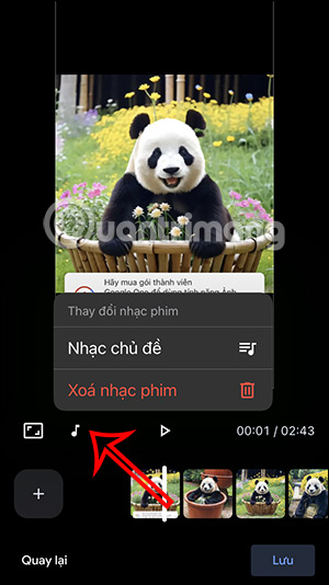 Thay đổi nhạc nền video nổi bật Google Photos