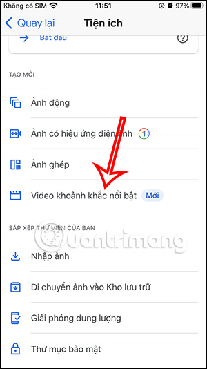 Video nổi bật trên Google Photos