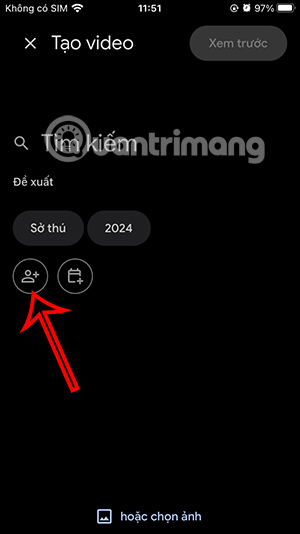 Tùy chọn tạo video khoảnh khắc Google Photos