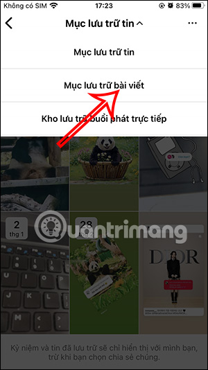 Xem bài viết Instagram đã ẩn