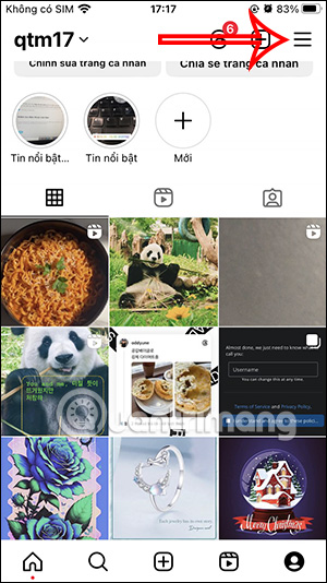 Tùy chỉnh tài khoản Instagram