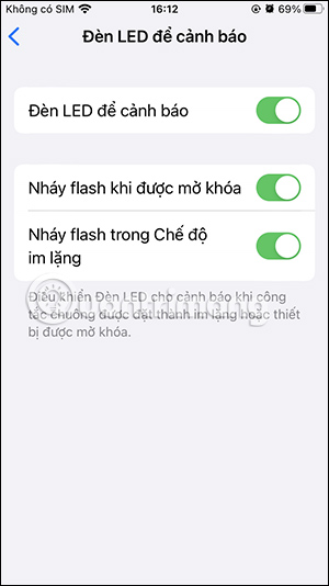 Bật flash trên iPhone