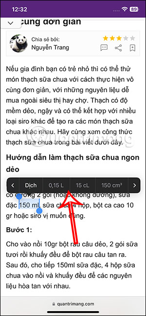 Đổi đơn vị đo lường trên iPhone