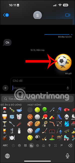 Ghép emoji trên iPhone