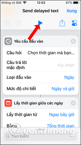 Chạy phím tắt