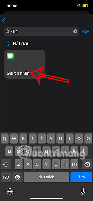 Gửi tin nhắn trên iPhone