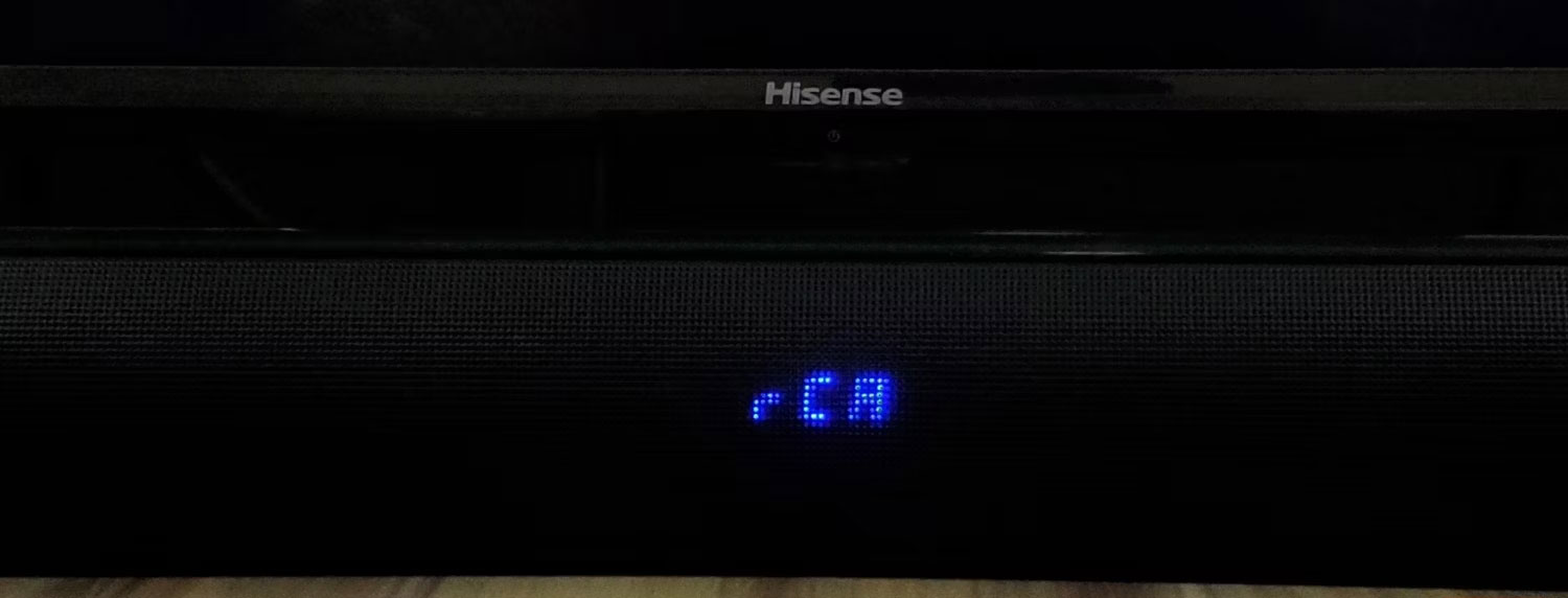 Chỉ báo RCA trên Hisense Soundbar