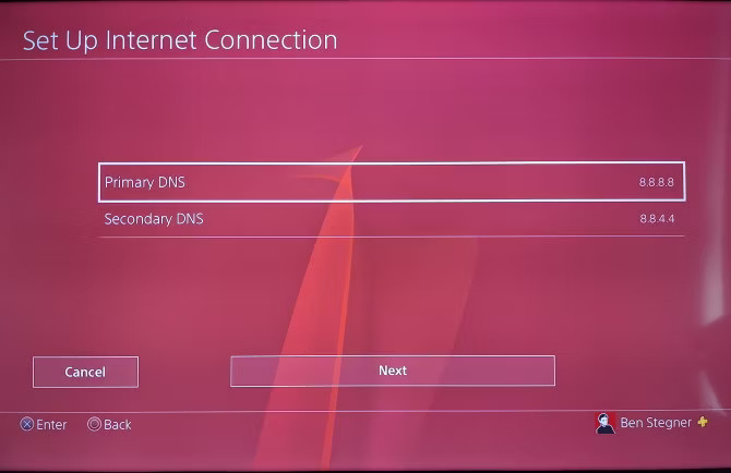 Cài đặt DNS PS4