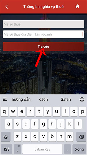 Tra cứu nợ thuế thu nhập cá nhân eTax Mobile