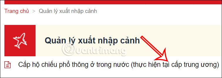 Đổi hộ chiếu hết hạn trên Cổng DVC Bộ Công an