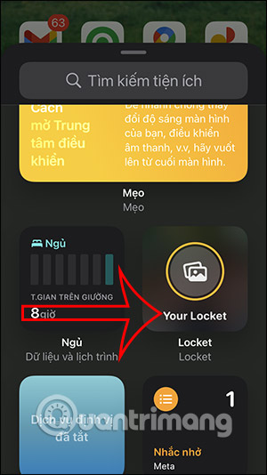 Chọn Locket Widget