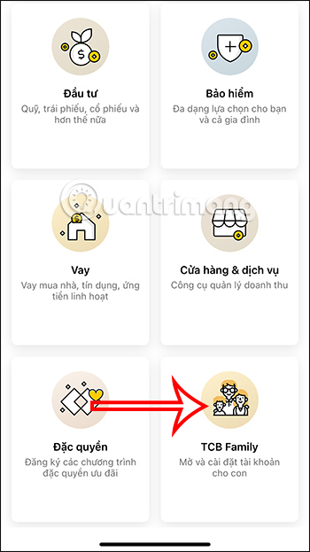 Dịch vụ TCB Family Techcombank