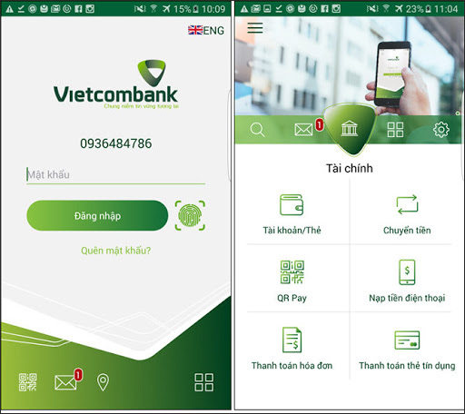 Rút tiền trên Vietcombank