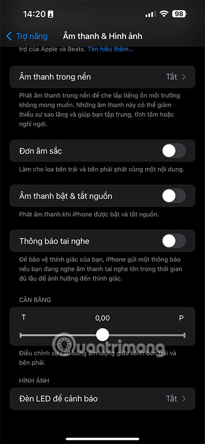 nghe được 1 bên airpods