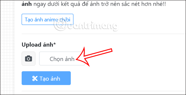 Tải ảnh lên trang web