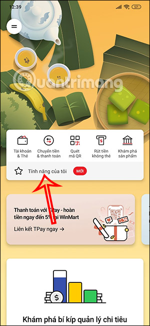 Tính năng mới Techcombank Mobile