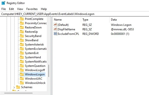 Key WindowsLogon trong Windows Registry.