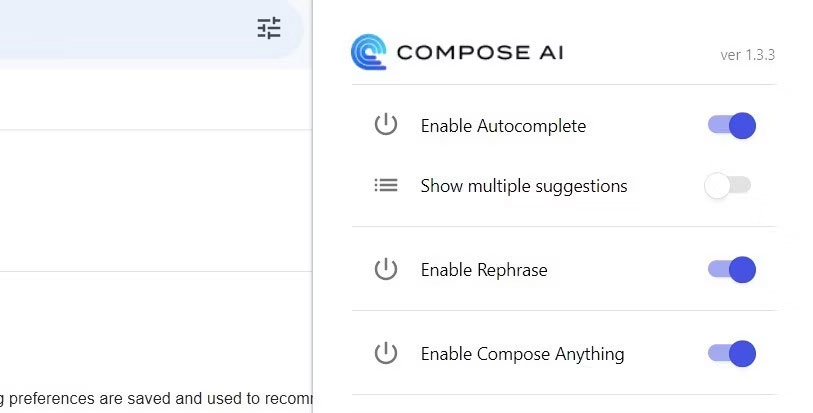 Compose AI trong Gmail