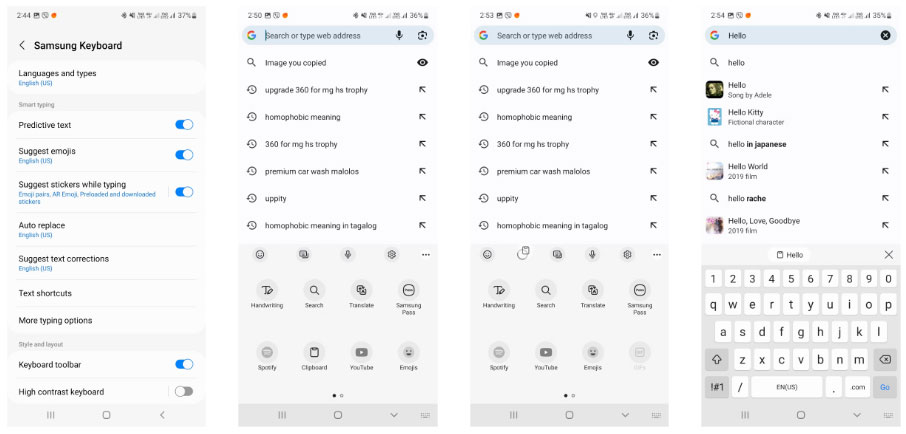 Biểu tượng Clipboard trên Samsung Keyboard