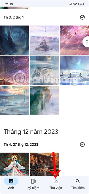 Thư viện trên Google Photos