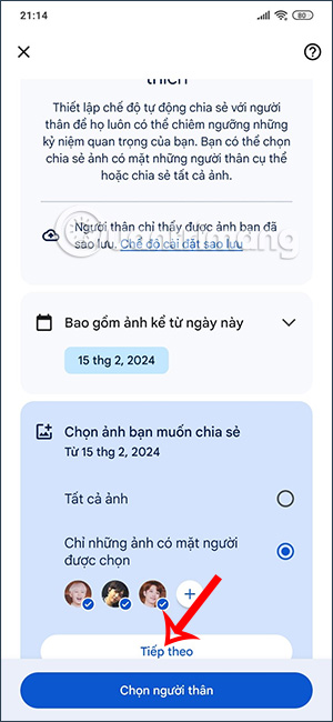 Thêm người muốn chia sẻ