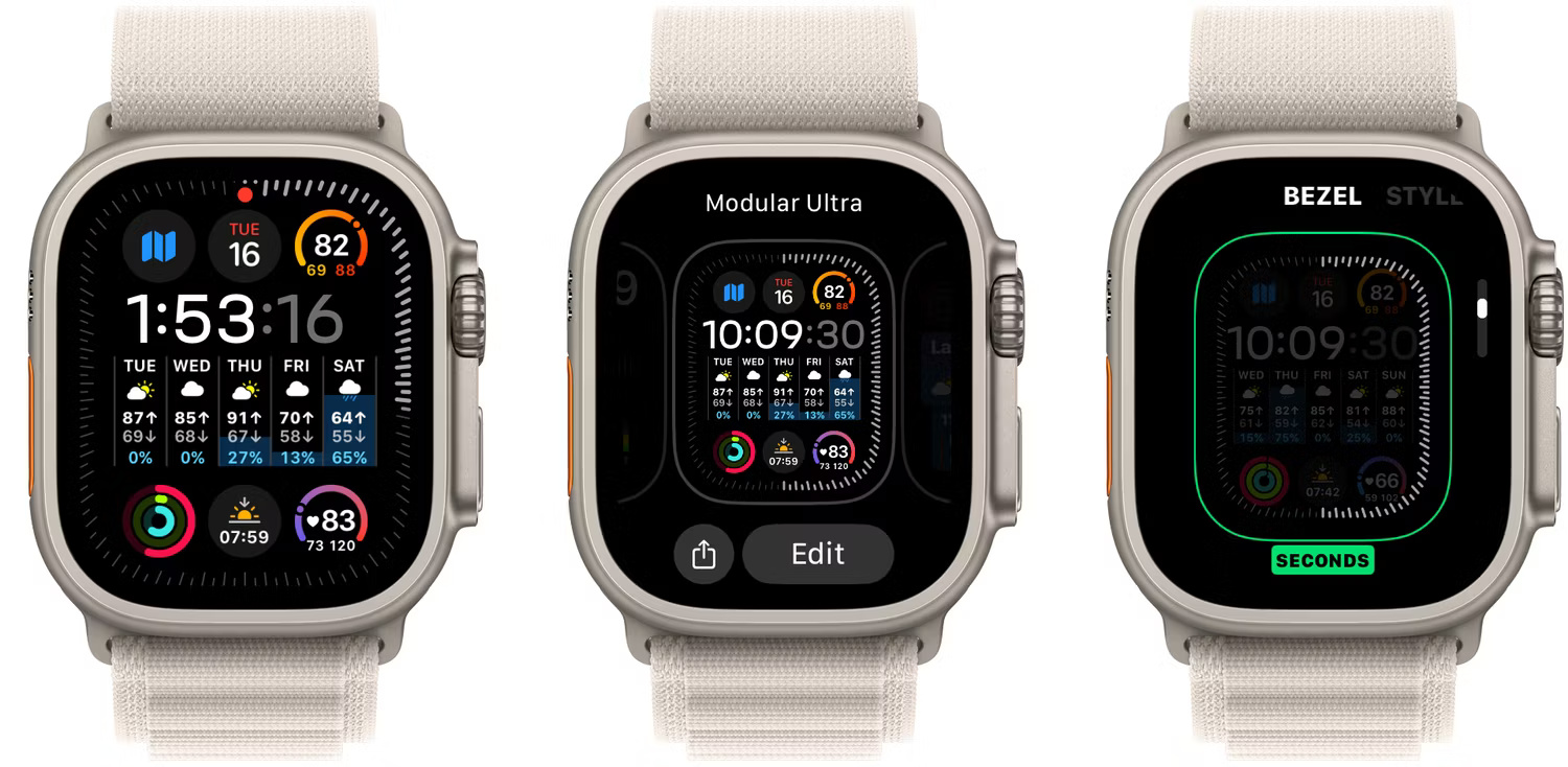 Thay đổi mặt đồng hồ trên Apple Watch