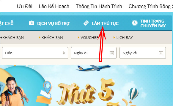 Làm thủ tục online