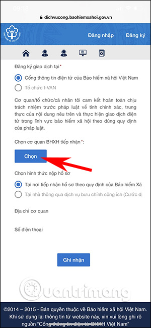 Chọn nơi đóng BHXH