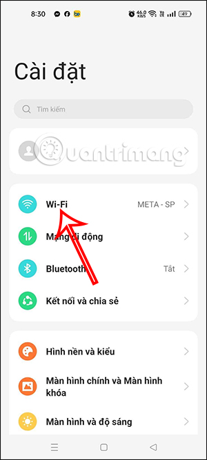 WiFi trên Oppo