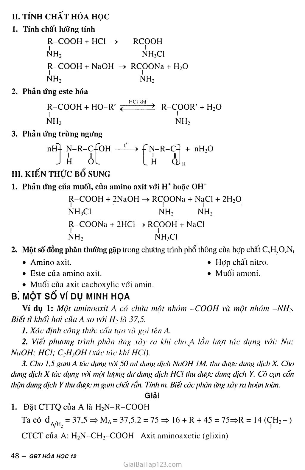 Bài 10: Amino axit trang 3