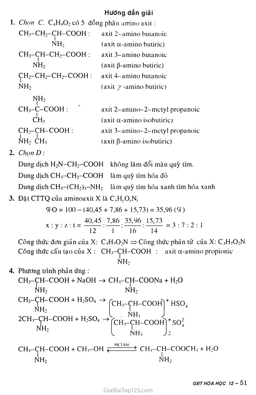 Bài 10: Amino axit trang 6