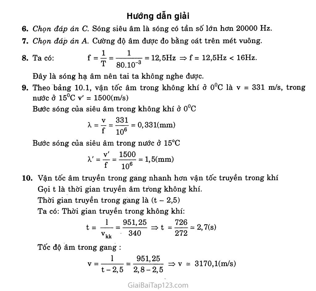 Bài 10: Đặc trưng vật lí của âm trang 4