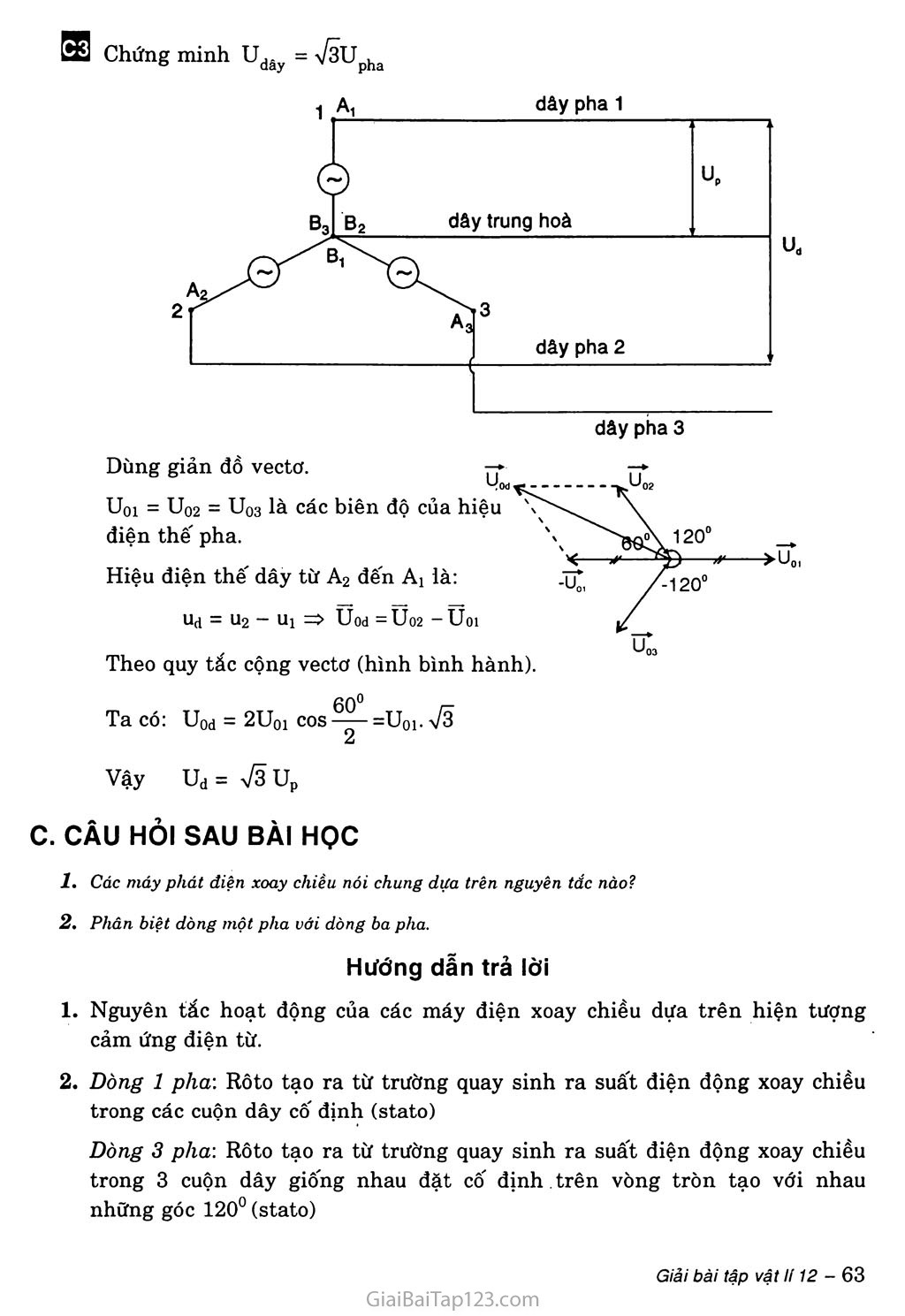 Bài 17: Máy phát điện xoay chiều trang 3