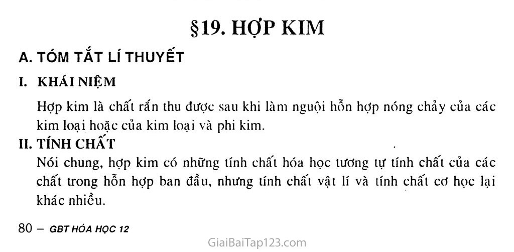 Bài 19: Hợp kim trang 1