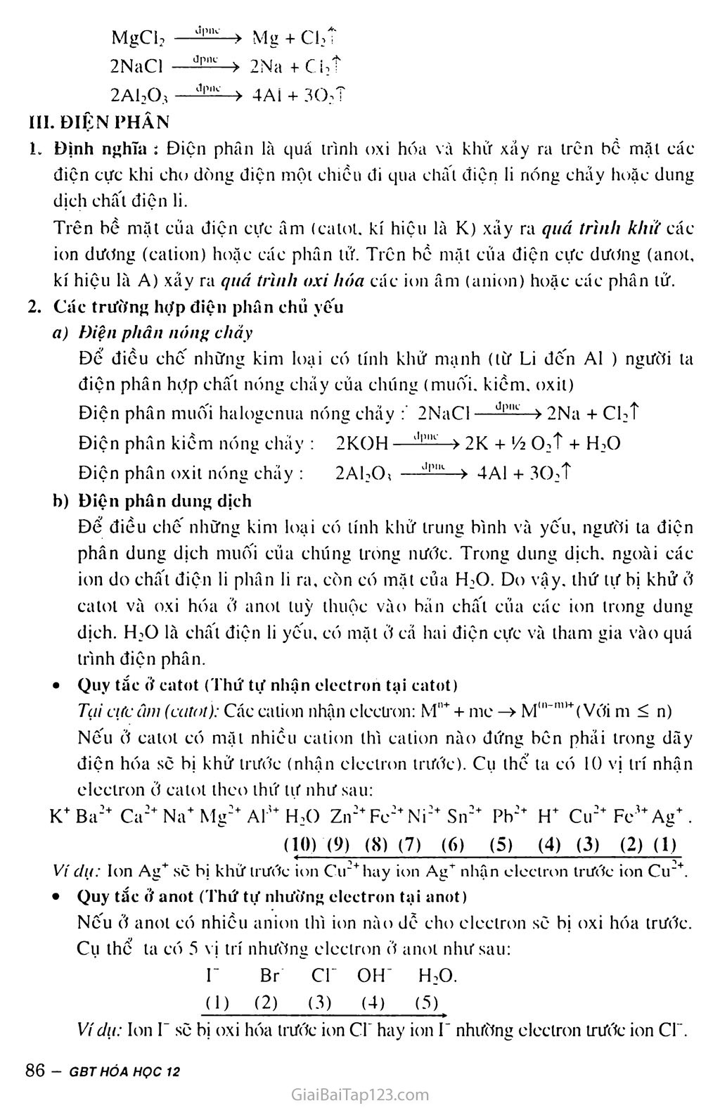 Bài 21: Điều chế kim loại trang 2