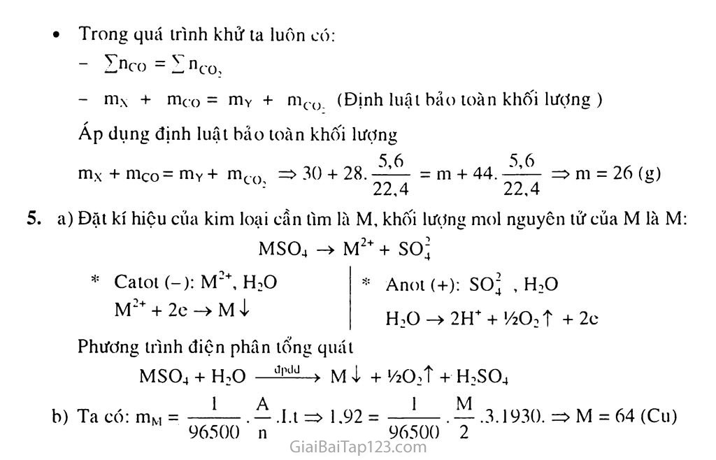 Bài 21: Điều chế kim loại trang 5