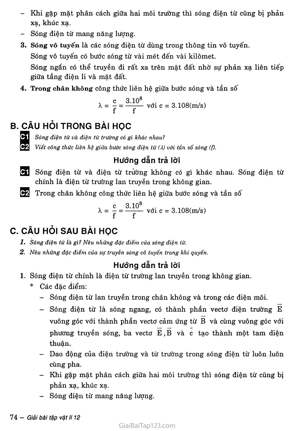 Bài 22: Sóng điện từ trang 2