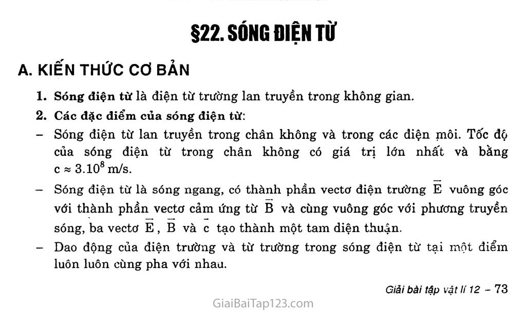 Bài 22: Sóng điện từ trang 1