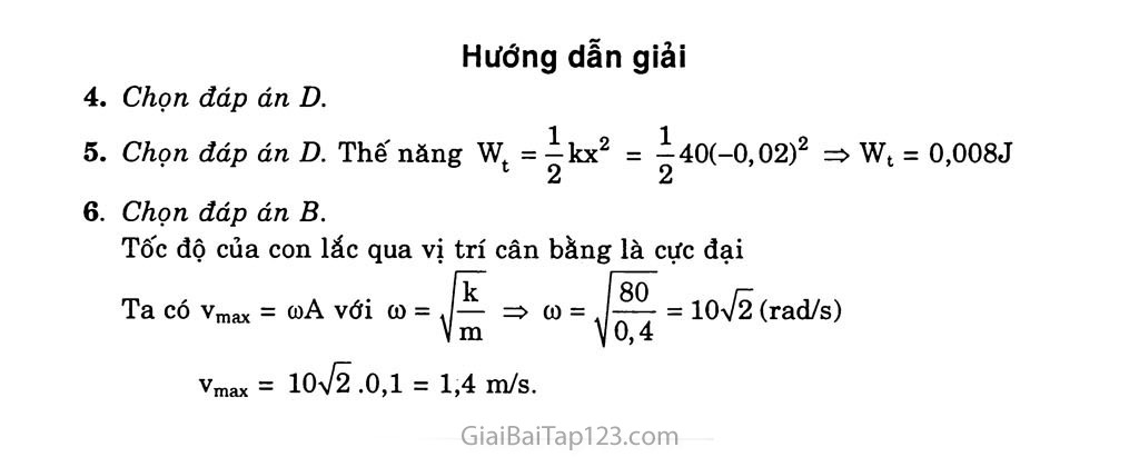 Bài 2: Con lắc lò xo trang 5