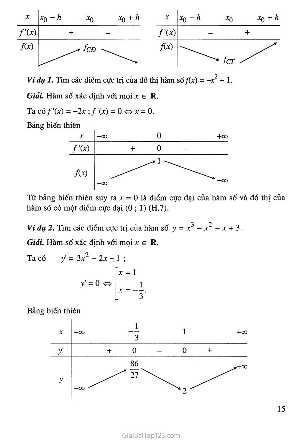 Bài 2. Cực trị của hàm số trang 3